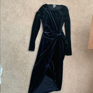 H&M Elegant Black Velvet Dress